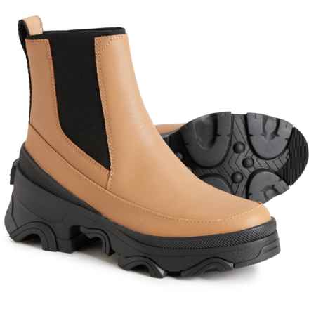 Sorel Brex Chelsea Boots - Waterproof, Leather (For Women) in Tawny Buff, Black