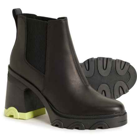 Sorel Brex Heel Chelsea Boots - Waterproof, Leather (For Women) in Black/ Tippet