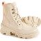 Sorel Brex Lace Boots - Waterproof, Leather (For Women) in Bleached Ceramic, Optimized Orange