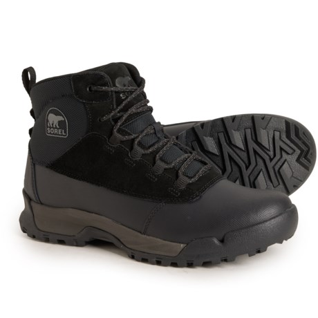 Sorel Buxton Lace Plus Winter Boots - Waterproof, Insulated, Leather (For Men) in Black