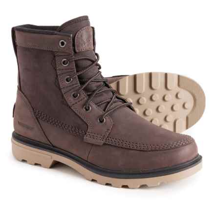 Sorel Carson Storm Boots - Waterproof, Insulated, Leather (For Men) in Blackened Brown