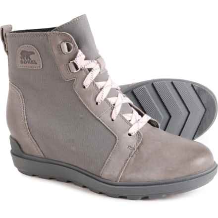 Sorel Evie II NW Lace Boots - Waterproof, Leather (For Women) in Quarry, Grill