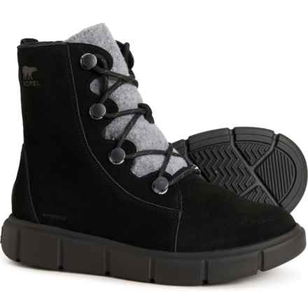 Sorel Explorer III Joan Winter Boots - Waterproof, Insulated, Leather (For Women) in Black