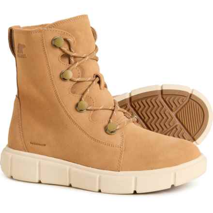 Sorel Explorer III Joan Winter Boots - Waterproof, Insulated, Suede (For Women) in Tawny Buff/Chalk