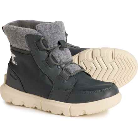 Sorel Explorer Next Carnival Felt Boots - Waterproof, Insulated (For Women) in Grill, Chalk