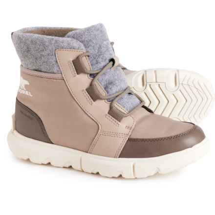 Sorel Explorer Next Carnival Felt Boots - Waterproof, Insulated (For Women) in Omega Taupe, Major