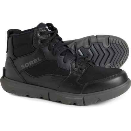 Sorel Explorer Next Mid Sneakers - Waterproof, Insulated, Leather (For Men) in Black, Jet