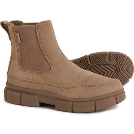 Sorel Explorer STRT Chelsea Boots- Waterproof, Leather (For Women) in Omega Taupe/ Wet Sand