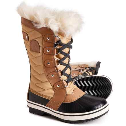 Sorel Girls Tofino II Pac Boots - Waterproof, Insulated in Curry, Elk