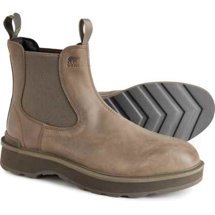 Sorel Hi-Line Chelsea Boots - Waterproof, Leather (For Men) in Major/Jet