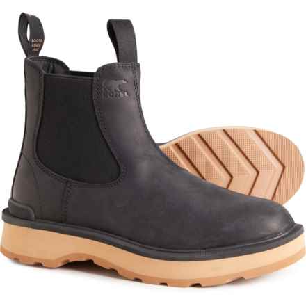 Sorel Hi-Line Chelsea Boots - Waterproof, Leather (For Women) in Black, Elk