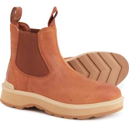 Sorel Hi-Line Chelsea Boots - Waterproof, Leather (For Women) in Scorch, Tawny Buff