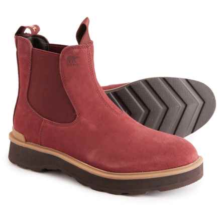 Sorel Hi-Line Chelsea Boots - Waterproof, Suede (For Women) in Spice, Black