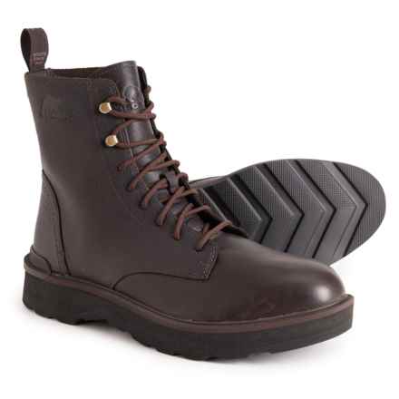 Sorel Hi-Line Lace Boots - Waterproof, Leather (For Men) in Blackened Brown