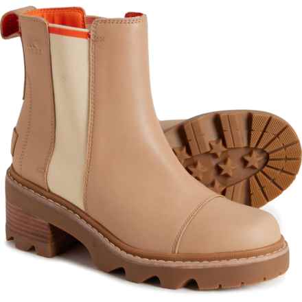 Sorel Joan Now Chelsea Boots - Waterproof, Leather (For Women) in Honest Beige