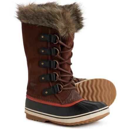 Sorel Joan of Arctic Winter Boots - Waterproof, Insulated, Leather (For Women) in Tobacco/ Sanguine