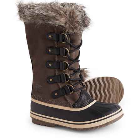 Sorel Joan of Arctic Winter Boots - Waterproof, Insulated, Suede (For Women) in Major, Black