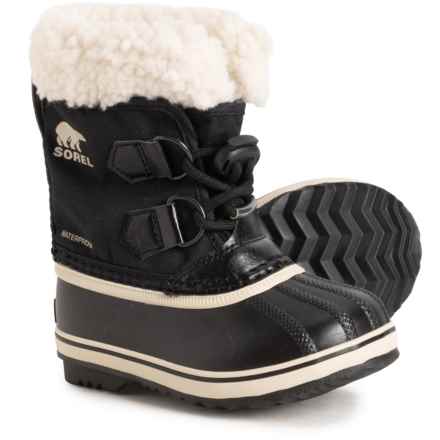 Sorel Little Boys and Girls Yoot Pac Boots - Waterproof, Insulated in Black