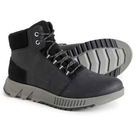 Sorel Mac Hill Lite Mid Boots - Waterproof, Leather (For Men) in Black/Quarry