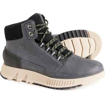 Sorel Mac Hill Lite Mid Boots - Waterproof, Leather (For Men) in Grill/Black
