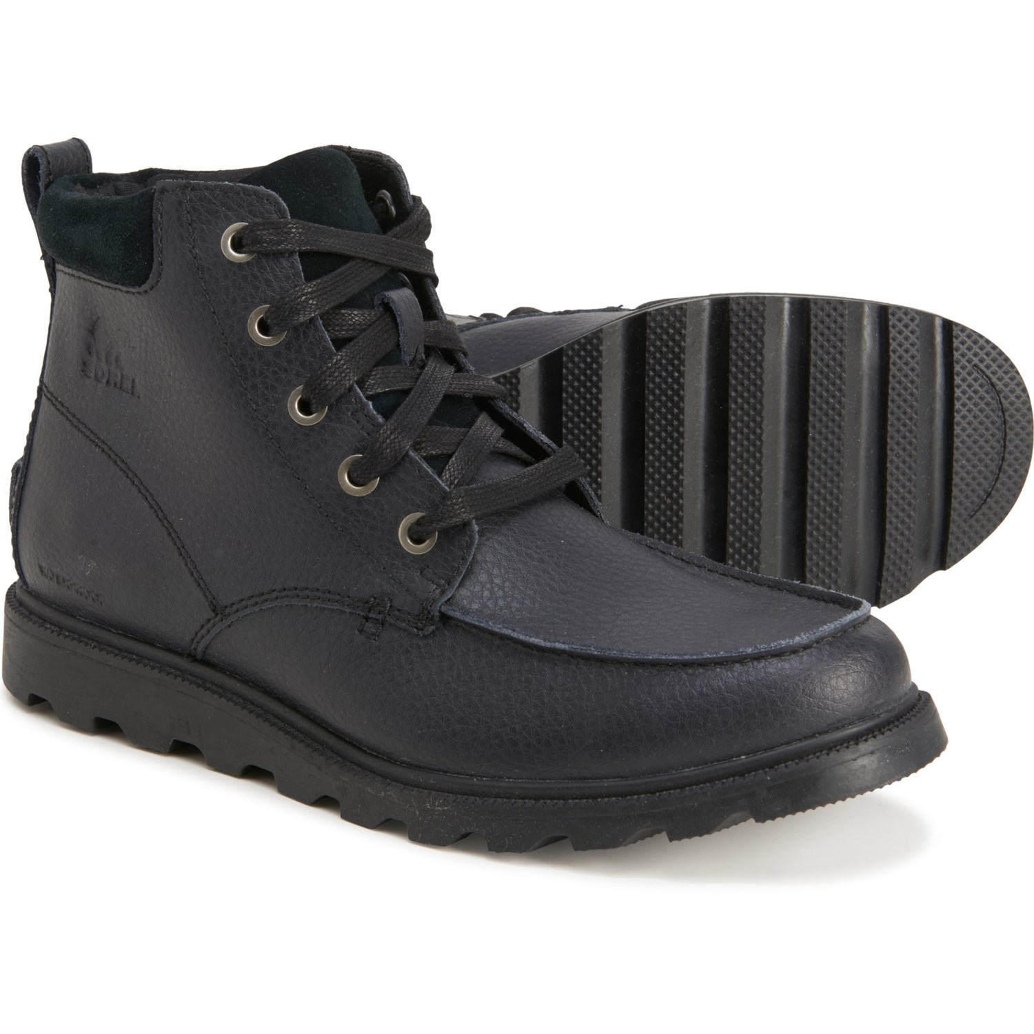boys black walking boots