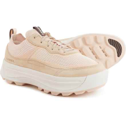 Sorel Ona 503 Low Knit Sneakers (For Women) in White Peach