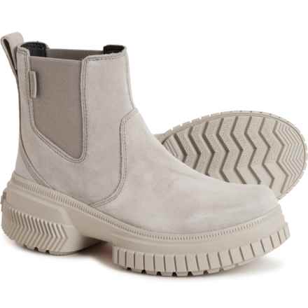 Sorel Ona Ave Chelsea Boots - Waterproof, Leather (For Women) in Chrome Grey/ Dove
