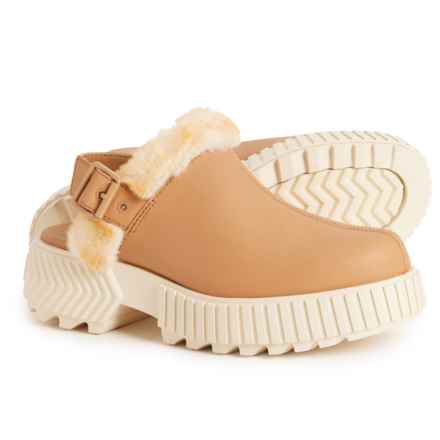 Sorel Ona Ave Mules - Waterproof, Leather (For Women) in Tawny Buff/Bleached Ceramic