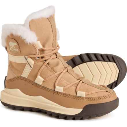 Sorel Ona RMX Glacy Plus Winter Boots - Waterproof, Insulated, Suede (For Women) in Canoe/Sea Salt