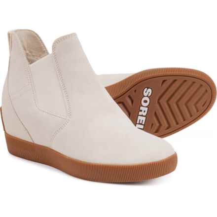Sorel Out N About Slip-On Wedge Shoes - Waterproof, Suede (For Women) in White