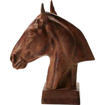 source and co. Horse Head Statue - 10.75x4.75x12.75” in Brown