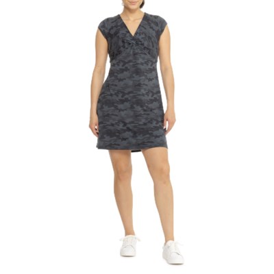 Soybu - Every Wear Knit Dress - Short Sleeve (FOR Women) - Black Camo (M )