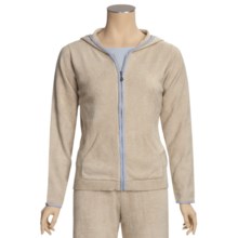 SoyBu Hooded Jacket - Full Zip (For Women) in Sesame - Closeouts