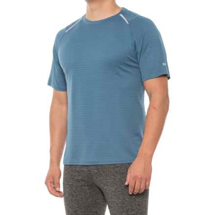 Tech Active Running Shirt - Short Sleeve in Eco Blue