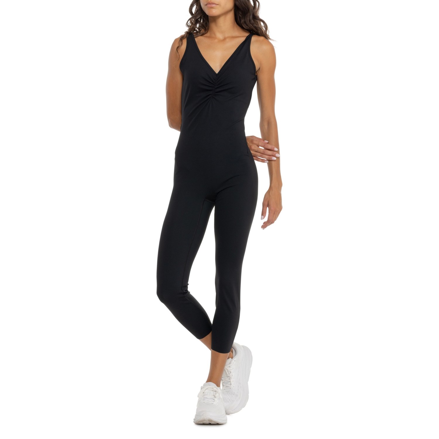 (取寄) スパンクス ディープ ダイブ BB ジャンプスーツ - スリーブレス Spanx Deep Dive BB Jumpsuit - Sleeveless  Very Black Spanx Deep Dive BB Jumpsuit - Sleeveless - Save 53%