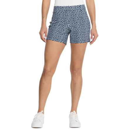 Sunshine Shorts - 6” in Navy Painted Dot
