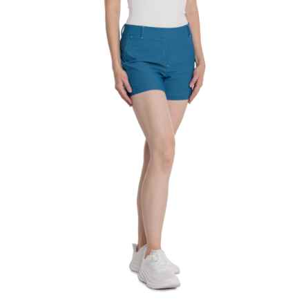 Sunshine Shorts - UPF 50+, 4” in Geo Scape Blue