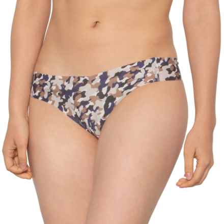 Under Statements Panties - Thong in Sky Blue Camo