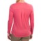9395X_2 Specially made Cotton Blend V-Neck Shirt - Long Sleeve (For Women)