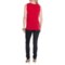 9621H_2 Specially made Crepe Stretch Blouse - Sleeveless (For Women)