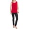 9621H_3 Specially made Crepe Stretch Blouse - Sleeveless (For Women)