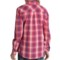 9008D_2 Specially made Crinkle Cotton Plaid Shirt - Long Sleeve (For Women)