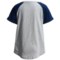 9081W_2 Specially made Cuffed Contrast Raglan T-Shirt - Short Sleeve (For Girls)