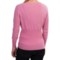 9024U_2 Specially made Deep V-Neck Cashmere Cardigan Sweater - Mother-of-Pearl Buttons (For Women)
