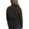 9592W_4 Specially made Fleece Pullover Shirt - Zip Neck, Long Sleeve (For Women)