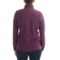 9592W_5 Specially made Fleece Pullover Shirt - Zip Neck, Long Sleeve (For Women)