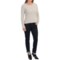 9868F_3 Specially made Hi-Lo Boat Neck Sweater (For Women)