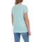 179YG_2 Specially made Linen-Rayon Asymmetrical Shirt - Short Sleeve (For Women)