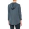 315UT_2 Specially made Stretch Rayon Hoodie Shirt - 3/4 Sleeve (For Women)