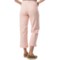 133GW_2 Specially made Stretch Twill Capris - Mid Rise (For Women)